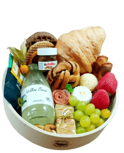 Cesta de café da manhã artesanal Bendita Cesta VIP